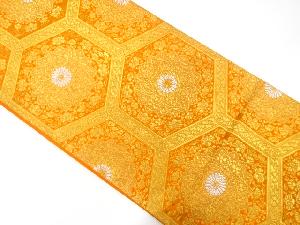 服部織物製　オリエント更紗模様織り出し袋帯